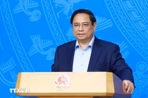 Thủ tướng Phạm Minh Chính chủ trì Phiên họp lần thứ 5 của Ban Chỉ đạo COP26. (Ảnh: Dương Giang/TTXVN) 