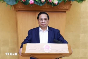 Thủ tướng Phạm Minh Chính chủ trì Phiên họp Chính phủ thường kỳ tháng 7 năm 2024. (Ảnh: Dương Giang/TTXVN)