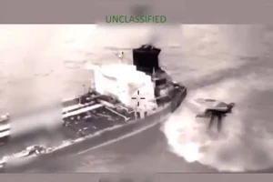 Mỹ công bố video bắt giữ tàu Olina trên biển Caribe