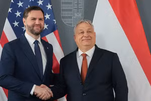 Phó Tổng thống Mỹ JD Vance gặp gỡ Thủ tướng Hungary Viktor Orbán tại Budapest, Hungary, ngày 7/4.