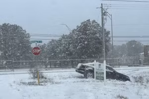 Hình ảnh bão trút lượng tuyết kỷ lục, 20 bang của Mỹ báo động