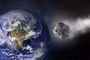 Một tiểu hành tinh đang lao vào Trái Đất. Các nhiệm vụ chuyển hướng tiểu hành tinh có thể giúp ngăn chặn kịch bản này trở thành một cuộc khủng hoảng. (Nguồn ảnh: NASA/Robert Lea.