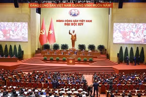 Phiên bế mạc Đại hội XIV của Đảng. Ảnh: TTXVN