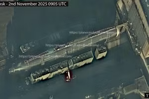 Nhà máy điện hạt nhân Khabarovsk trên ảnh vệ tinh. Nguồn ảnh: planesandstuff trên X