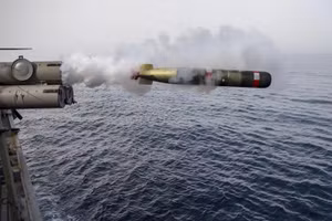 MK 54 MOD 0 là ngư lôi chống ngầm hạng nhẹ do Raytheon hợp tác với Hải quân Hoa Kỳ thiết kế. Nó dài 2,71 m, đường kính 32,3 cm và nặng khoảng 276 kg (Nguồn ảnh: Bộ Quốc phòng Hoa Kỳ)