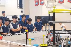 Đội tuyển Trường Đinh Thiện Lý tranh tài tại Giải miền Nam tháng 2/2025.