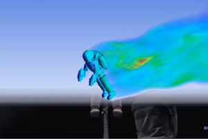 Lần đầu tiên robot hình người bay lên như phim viễn tưởng