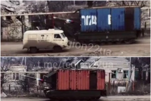 Xe tăng ‘mặc áo’ container đường biển trước mối đe dọa UAV