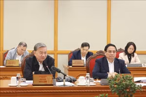 Tổng Bí thư Tô Lâm chủ trì cuộc họp. (Ảnh: Thống Nhất/TTXVN)