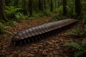 Cuốn chiếu khổng lồ dài hơn người từng thống trị rừng cổ