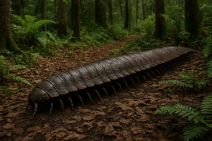 Cuốn chiếu khổng lồ dài hơn người từng thống trị rừng cổ