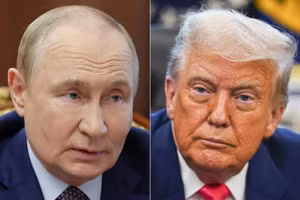 Tổng thống Nga Vladimir Putin và Tổng thống Mỹ Donald Trump.