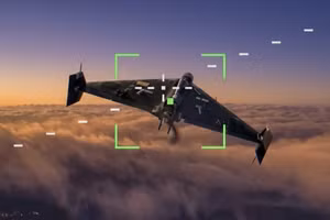 Minh họa drone Shahed bị nhắm mục tiêu.