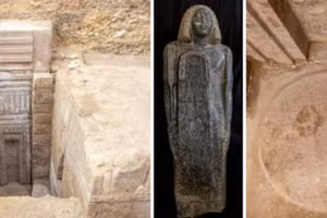 Các nhà khảo cổ làm việc tại Ai Cập đã phát hiện một cánh cửa lớn bằng đá granite hồng bên trong lăng mộ của một hoàng tử. Không chỉ vậy, họ còn khai quật được một bàn tế bằng đá granite đỏ.