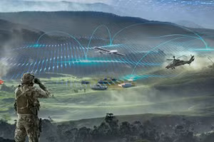 Một người lính "kết nối" với nhiều khu vực khác nhau trong chiến trường.