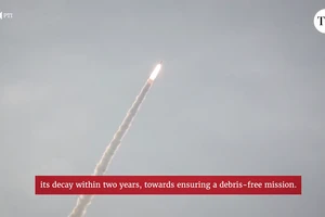 Video tên lửa PSLV-C61 của Ấn Độ bất ngờ gặp sự cố kỹ thuật