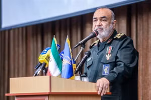 Thiếu tướng Hossein Salami, Tư lệnh Lực lượng Vệ binh Cách mạng Hồi giáo Iran (IRGC).