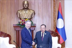 Tổng Bí thư Tô Lâm gặp các nguyên Tổng Bí thư, Chủ tịch nước Lào