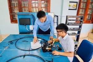 Đào tạo nghề ở Điện Biên. Ảnh BĐB.