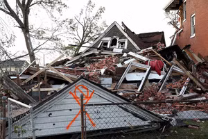 Hình ảnh lốc xoáy tàn khốc thổi bay loạt nhà cửa, hàng chục người thiệt mạng