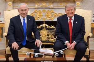 Tổng thống Donald Trump và Thủ tướng Israel Benjamin Netanyahu.