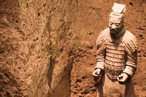 Đội quân đất nung trong lăng mộ Tần Thủy Hoàng. (hình ảnh minh họa)