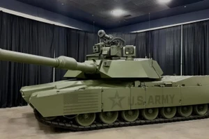 Nguyên mẫu xe tăng M1E3 Abrams được trưng bày tại Triển lãm Ô tô Quốc tế Bắc Mỹ. Ảnh: Quân đội Hoa Kỳ