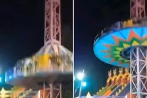 Thót tim cảnh trò chơi rơi 15,24 m xuống đất khiến 12 người bị thương nặng