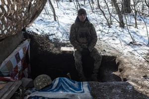 Một người lính vệ binh quốc gia Ukraine. Ảnh: Getty Images