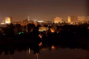 Một góc nhìn về Khu vực Xanh ở Baghdad, Iraq. (Ảnh: Reuters)