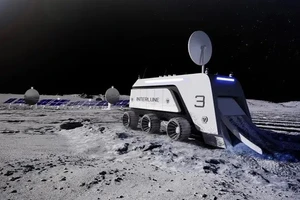 Hình ảnh ý tưởng về máy đào mặt trăng của Interlune. Ảnh: Interlune.