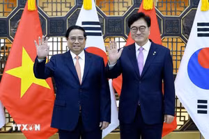 Thủ tướng Phạm Minh Chính hội kiến Chủ tịch Quốc hội Hàn Quốc Woo Won-shik