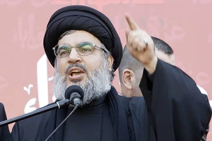 Lãnh đạo Hezbollah Hassan Nasrallah. Ảnh: AP.