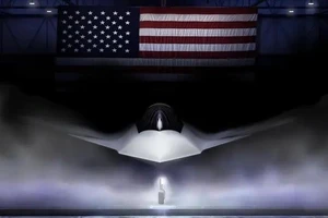 Hình ảnh mô phỏng chiến đấu cơ F-47 của Mỹ.