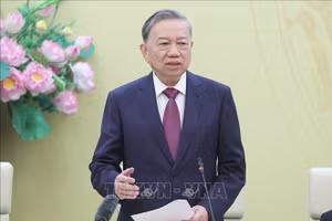 Tổng Bí thư Tô Lâm phát biểu chỉ đạo. (Ảnh: Thống Nhất/TTXVN)