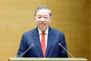 Tổng Bí thư Tô Lâm phát biểu chỉ đạo. (Ảnh: Thống Nhất/TTXVN)