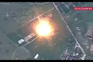 Khoảnh khắc Iskander-M giáng đòn loạt bệ phóng và trạm điều khiển UAV
