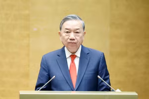 Tổng Bí thư Tô Lâm phát biểu chỉ đạo. (Ảnh: Thống Nhất/TTXVN)