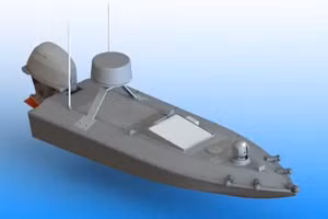 Bản vẽ mô phỏng tàu USV Palid. Ảnh: Đại học bang Mindanao