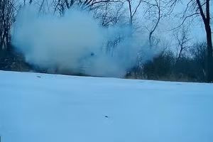 Video cây bất ngờ phát nổ giữa giá lạnh khắc nghiệt