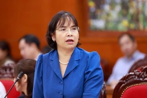 Bà Đoàn Thị Thanh Mỹ, Phó Cục trưởng Cục Quản lý đất đai. (Ảnh: Trường Giang)
