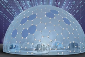 Minh họa hệ thống Vòm sắt mạng (Cyber Dome). Ảnh: Rafael