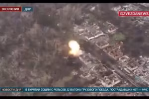 Video UAV trang bị mìn chống tăng TM-62 làm nổ tung mục tiêu đối phương