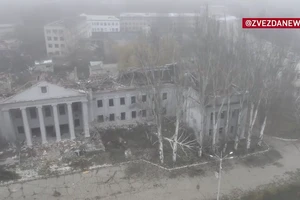 Công bố hình ảnh đầu tiên thành phố Krasnoarmeysk sau trận chiến quyết liệt