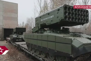 Hệ thống ‘lửa Mặt trời Solntsepek’ mới được trang bị lá chắn chống drone