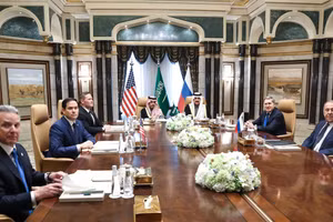 Phái đoàn Nga và Mỹ họp tại Riyadh, Ả Rập Saudi. Ảnh: Getty Images / Bộ Ngoại giao Nga.