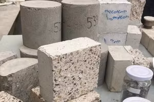 Các mẫu vật liệu xây dựng