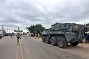 Quân đội Colombia đã triển khai xe bọc thép LAV-III. (Ảnh của Quân đội Colombia)