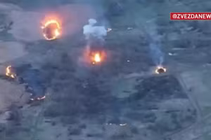 Video drone FPV xóa sổ 2 xe tăng và 1 xe bọc thép