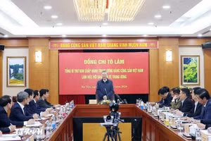 Tổng Bí thư Tô Lâm làm việc với Ban Kinh tế Trung ương